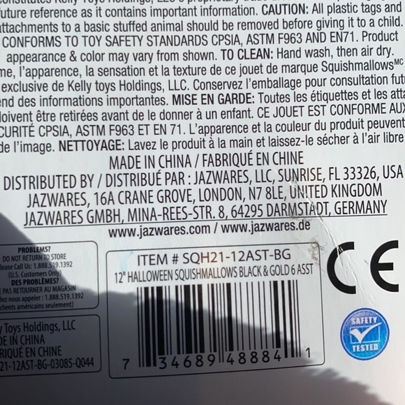 Original Squishmallows Madeleine Size 12 “ Inch The Witch NWTS 2021 - Picture 7 of 11